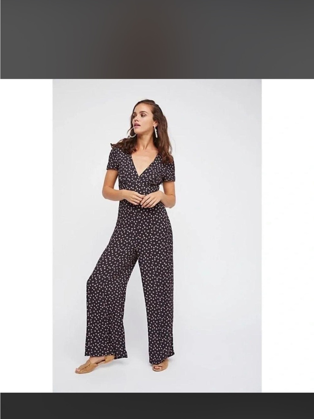 Free People Mia Floral Wide Leg Jumpsuit